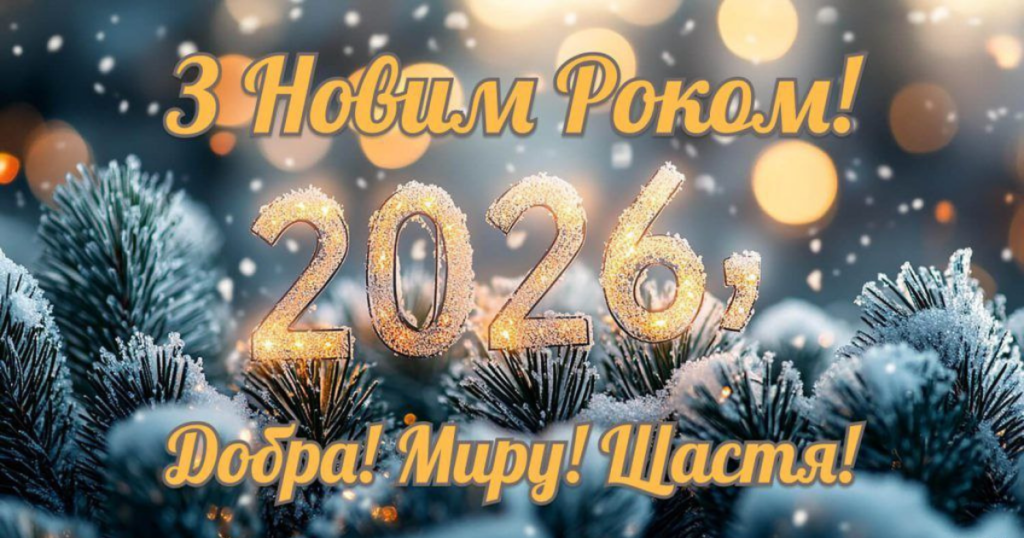 Щиро вітаємо з Новим 2026 роком!